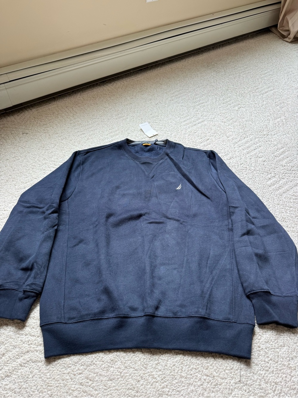 Nautica Men's Dark Navy Crewneck Sweatshirt